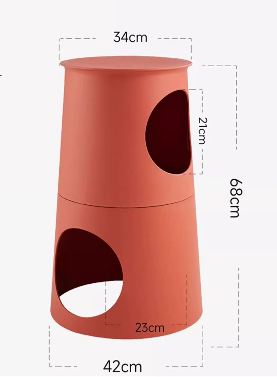 Multifunctional Bar Chair Pet Cabin Side Table Cat Tree Pet-Friendly furniture for Humans and Pets  Outdoor Use