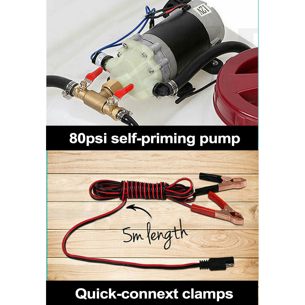 SEESA 100L ATV Spot Sprayer Weed Spray Garden Boom 12V Pump Tank Farm Chemical