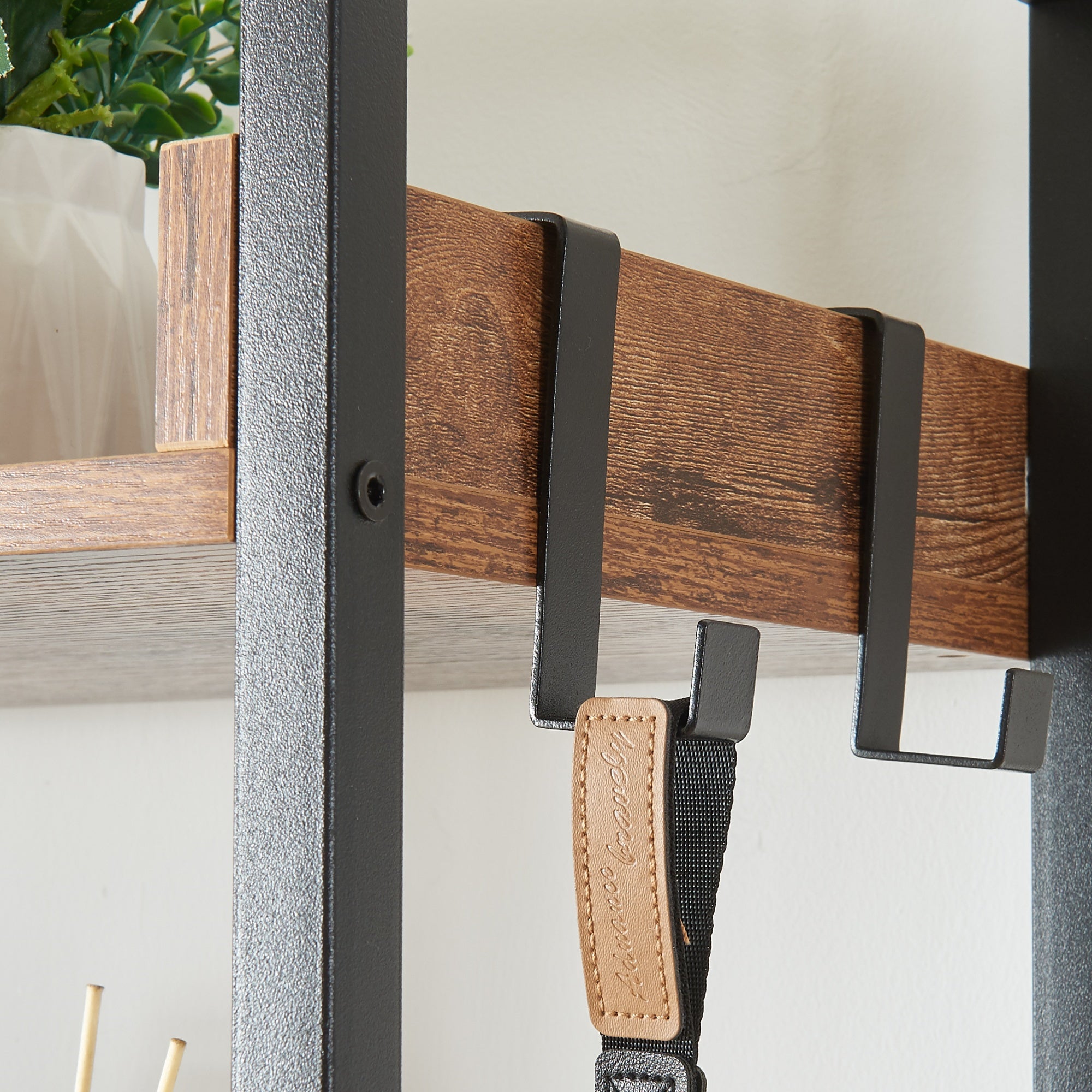 Tall Bookshelf Industrial Bookshelf, 6 Tier Bookcase, 6 Tier Open Display Storage Rack Shelves for Home, Rustic Brown