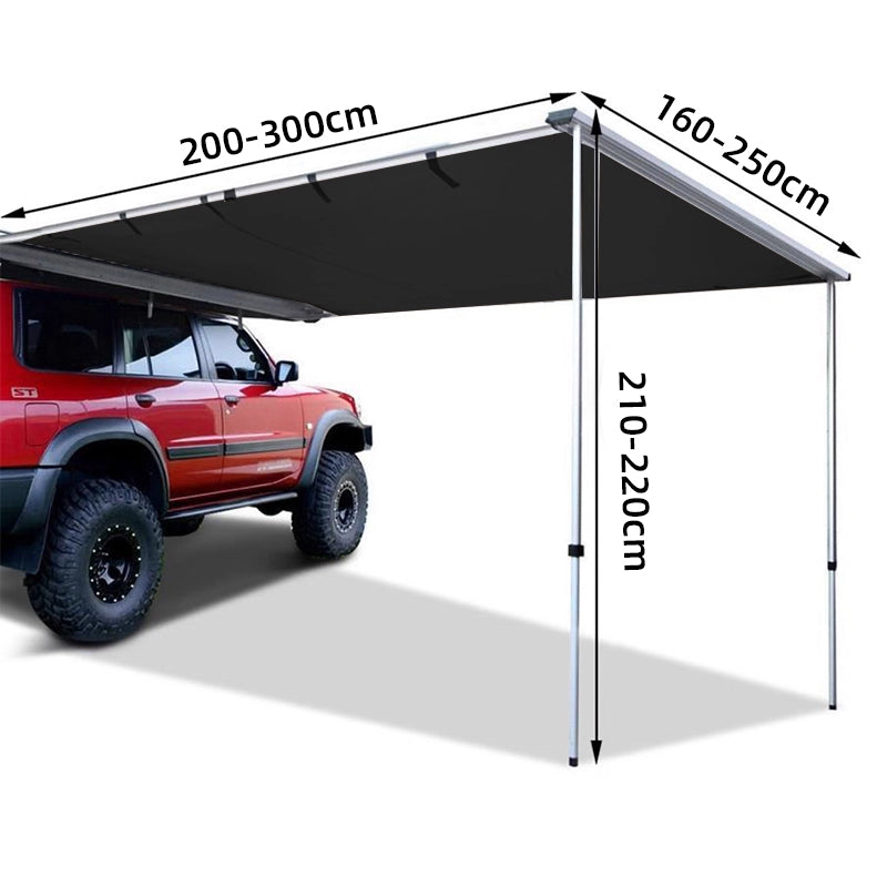Car side tent SUV side sunshade and rain proof canopy tent leather bag style side tent sunshade and side tent