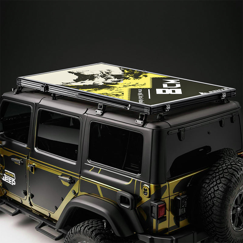 Ultra thin 8CM roof tent hardcore off-road SUV rain shelter camping sleeping lightweight car tent