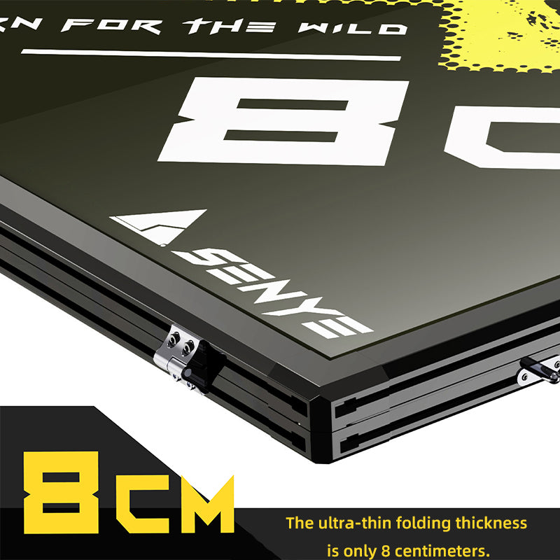 Ultra thin 8CM roof tent hardcore off-road SUV rain shelter camping sleeping lightweight car tent