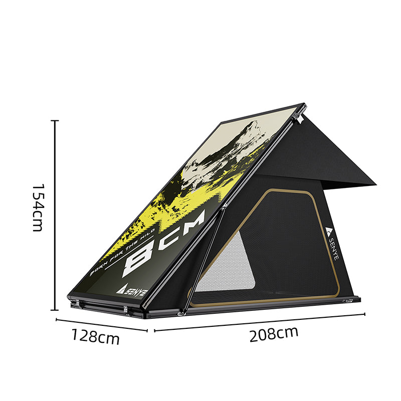 Ultra thin 8CM roof tent hardcore off-road SUV rain shelter camping sleeping lightweight car tent
