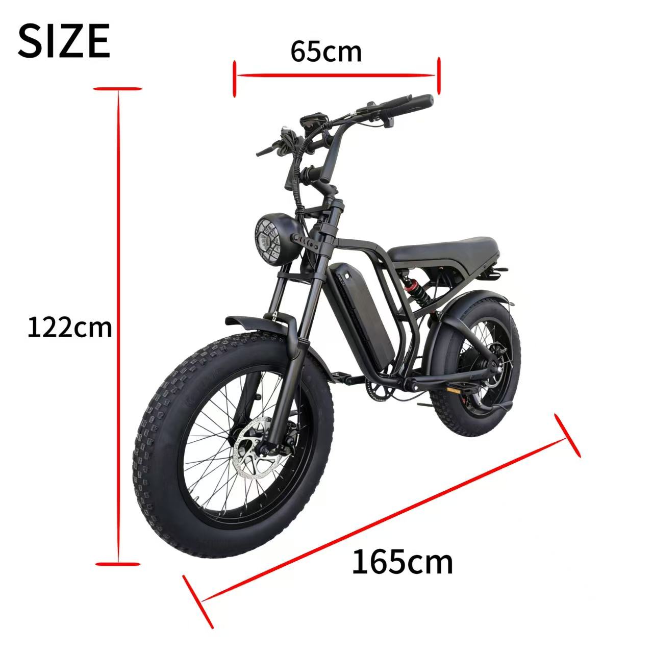 K24 Commuting Lightweight EBike 50km/h, 60km Range, 150kg K24 off road