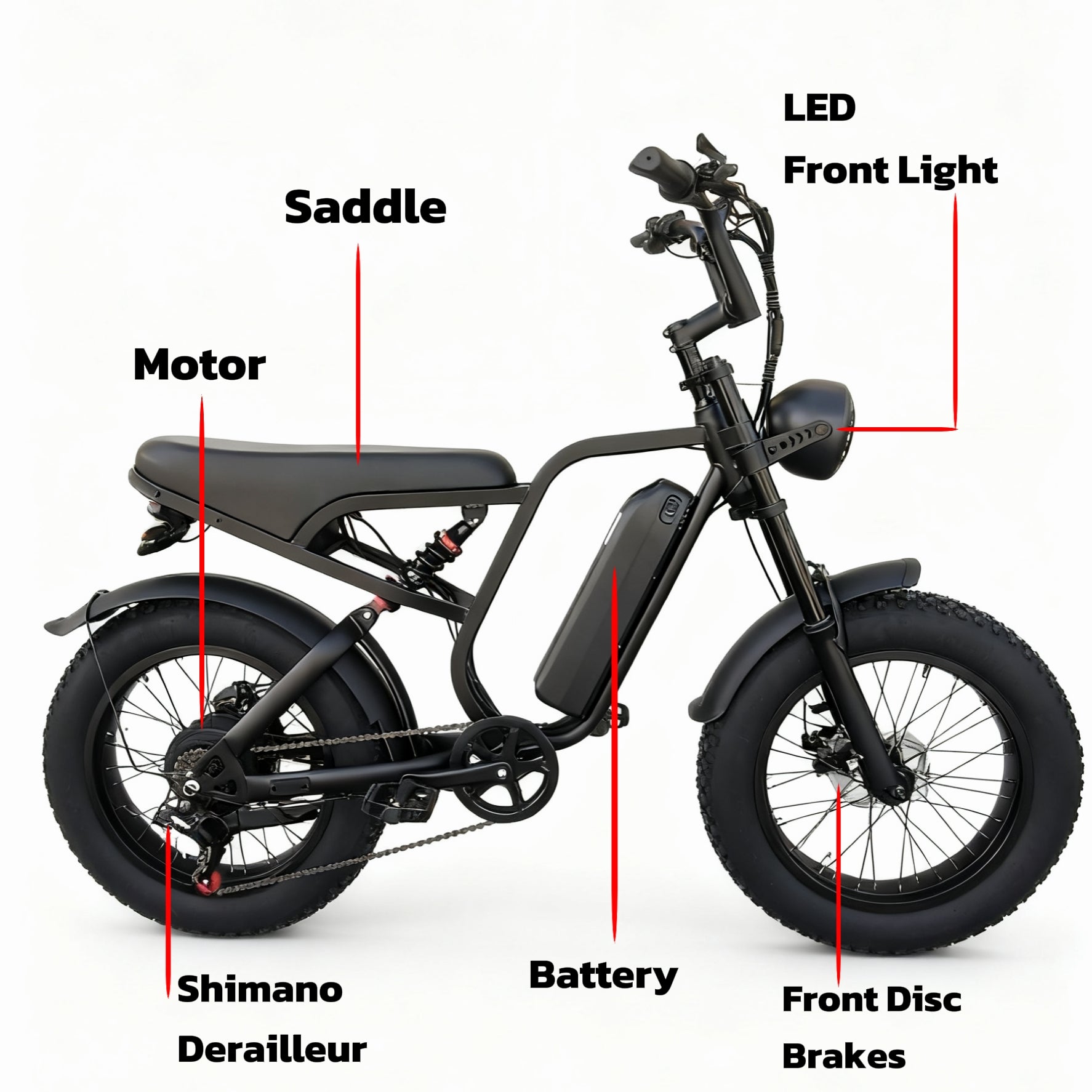 K24 Effortless Commuting Lightweight E-Bike with 750W Motor, 55 km/h, 60 km Range, 150 kg Load