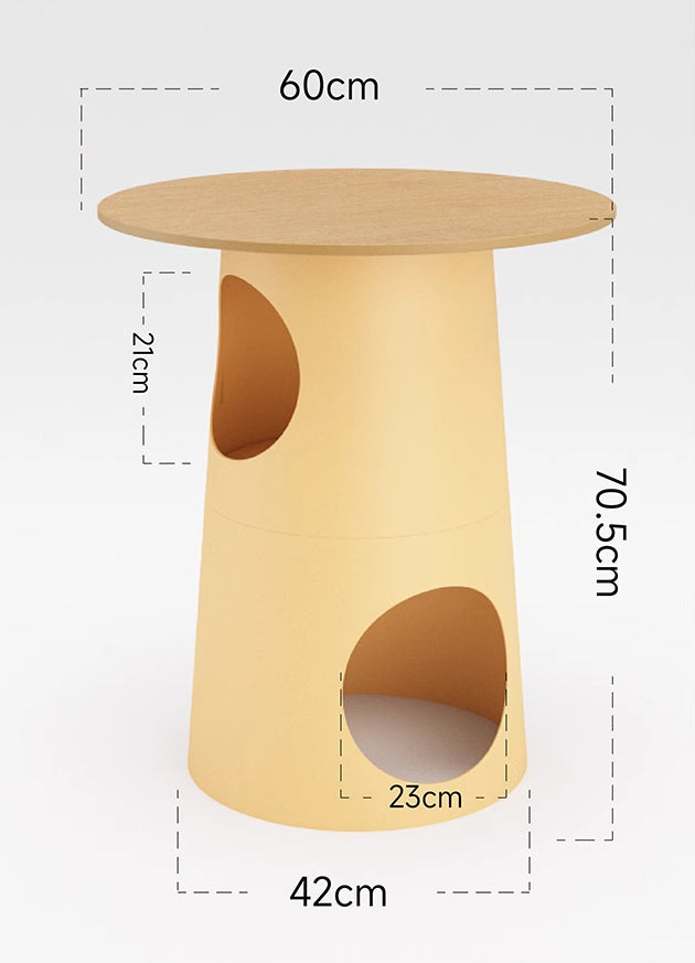 Multifunctional  Lava Cheese Table Side Table Coffee Table Pet Cabin Cat Tree Pet-Friendly Furniture Human-Pet Interactive Furniture