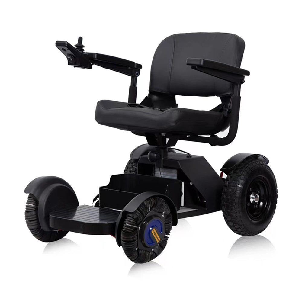 High-end ergonomically designed leather wheelchair