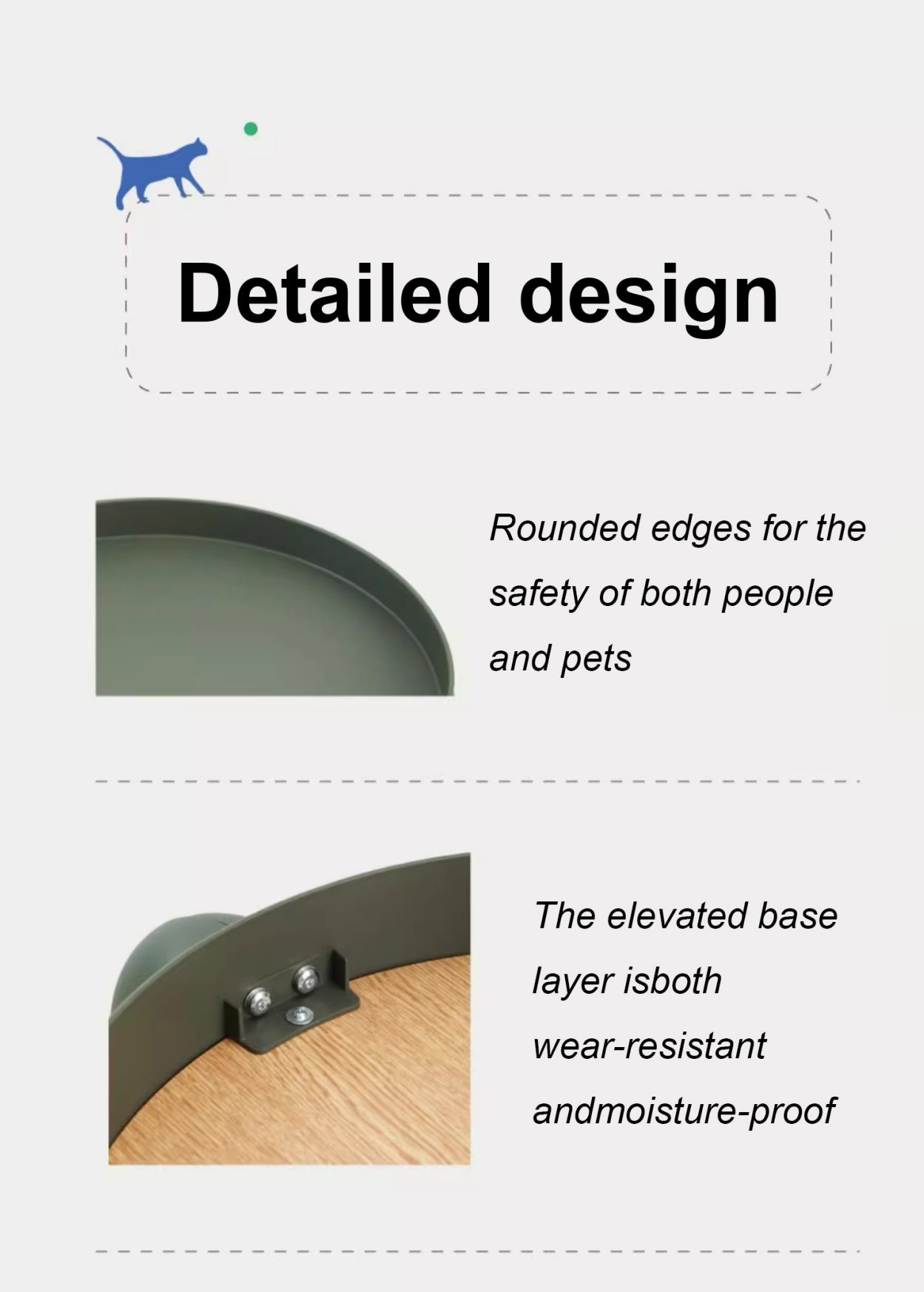 Multifunctional Bar Chair Pet Cabin Side Table Cat Tree Pet-Friendly furniture for Humans and Pets  Outdoor Use