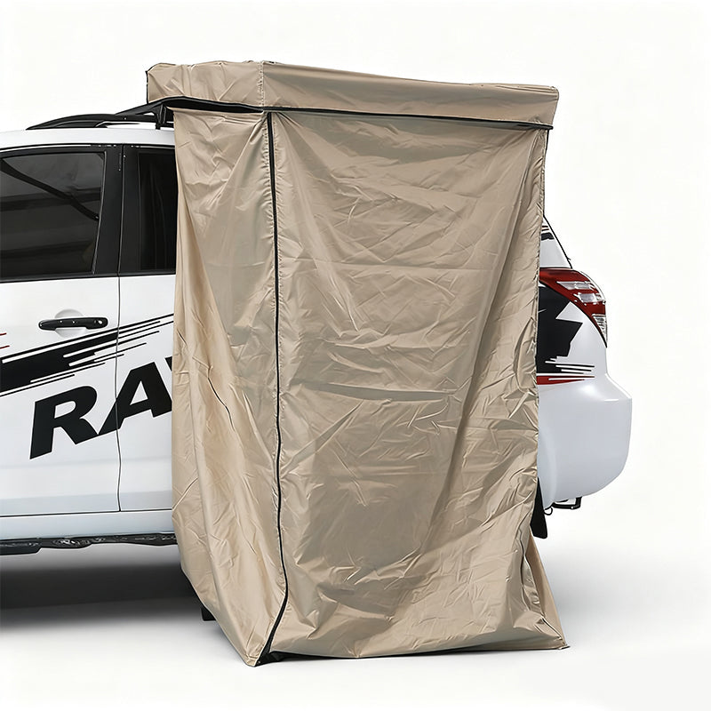 Car side shower tent, outdoor camping car mounted shower tent, outdoor mobile toilet, side tent