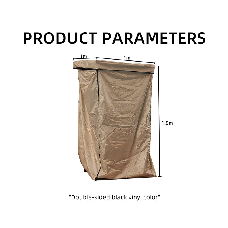 Car side shower tent, outdoor camping car mounted shower tent, outdoor mobile toilet, side tent