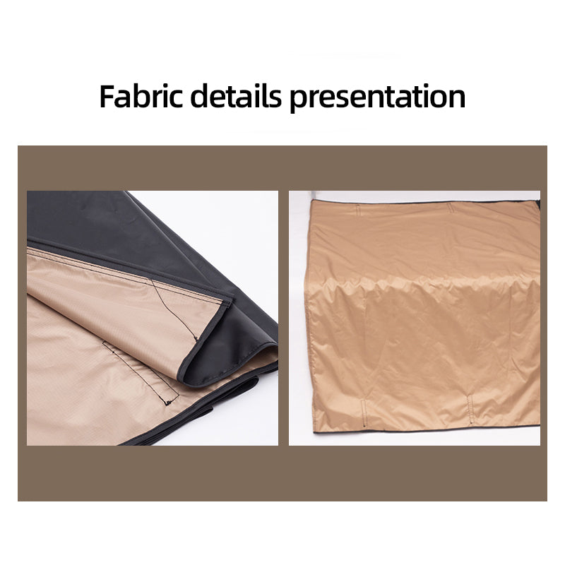 Outdoor camping wind 270 ° fan-shaped car side tent waterproof Oxford cloth material sunshade and rain proof car camping tent