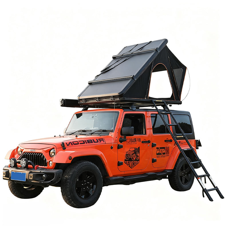 Hard core off-road wind hard shell roof tent, rain proof and strong wind resistant ABS hard shell material, quickly build self driving tent