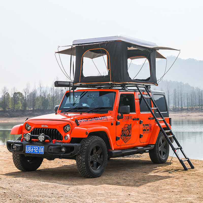 Vertical roof tent, rainstorm proof, strong wind resistant, high intensity ABS fast lifting, vehicle self driving tent