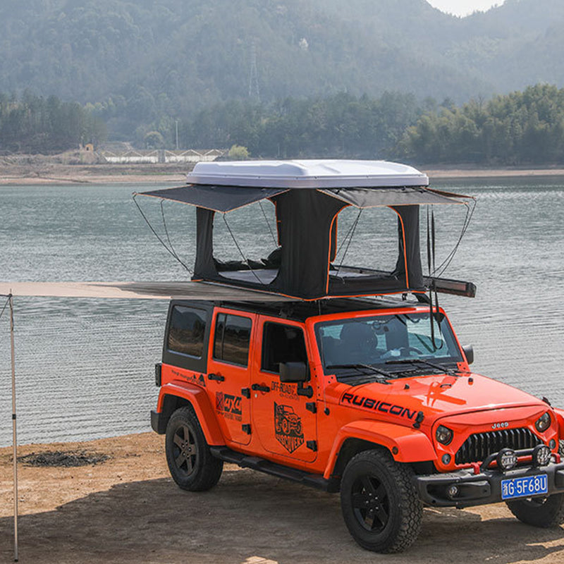 Vertical roof tent, rainstorm proof, strong wind resistant, high intensity ABS fast lifting, vehicle self driving tent