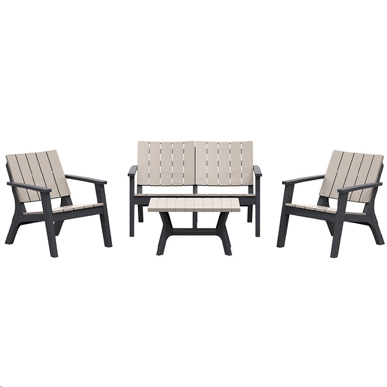 Outdoor Bondi Sofa Set with Two Single Chair + One Loveseat Sofa + One Table