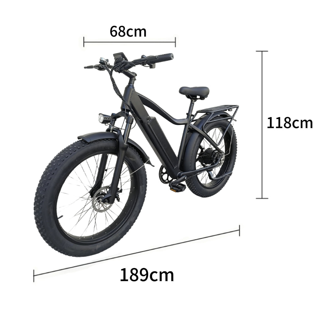 48V 500W All-Terrain Electric Mountain Bike | Conquer Any Trail with Smart LED Display & Long-Lasting Battery