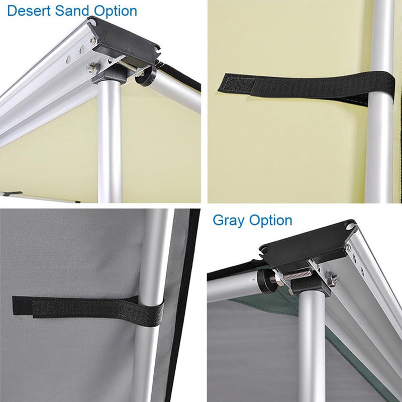 Car side tent for outdoor camping, 420D Oxford fabric khaki fabric side tent