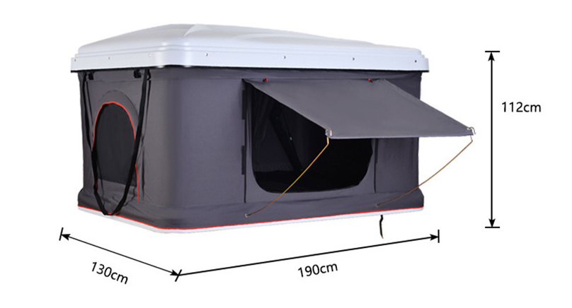 Vertical roof tent, rainstorm proof, strong wind resistant, high intensity ABS fast lifting, vehicle self driving tent