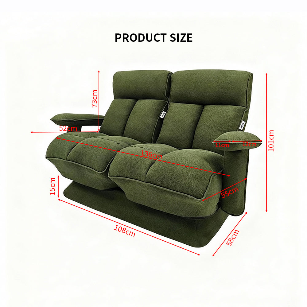 Fashion Adjustable Sofa With 2 Seaters Loveseat for Living Room Bedroom