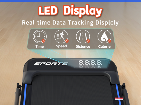 3 in 1 Under Desk Treadmill with Incline,Foldable Treadmills for Home, Walking Pad with Handle Bar for Walking and Jogging, with Remote Control & LED Display (Blue)