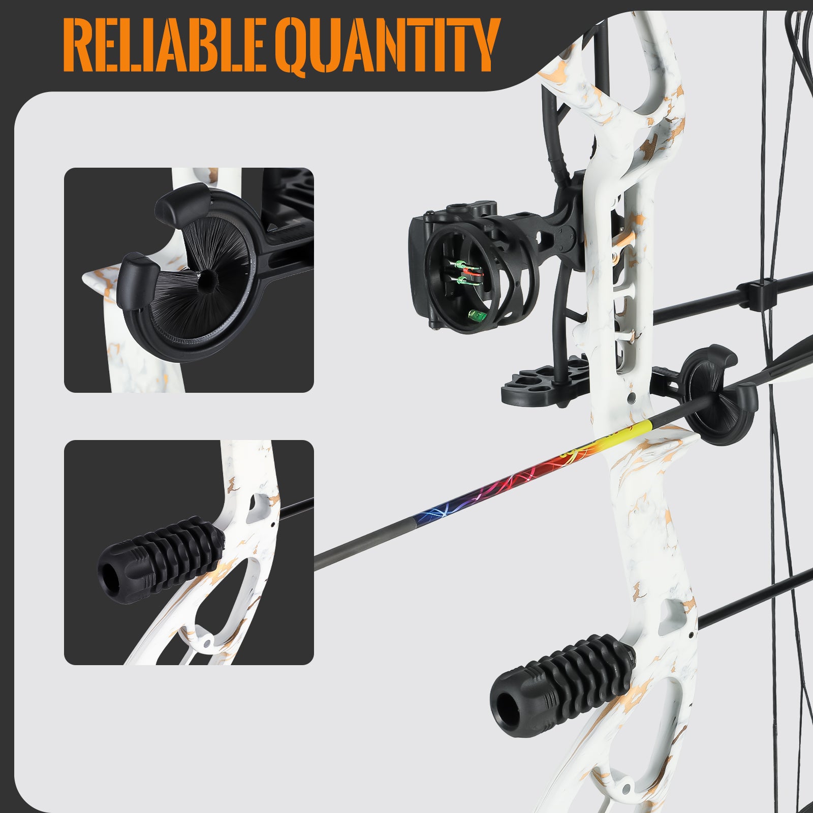 MOTION ZEUS Lightweight Compound Bow Kit For Pull Beginner And Intermediate Archer, 19-70LBS Draw Weight, 19"-30"Draw Length, Up To 320 FPS, Fully Adjustable Archery Hunting Equipment