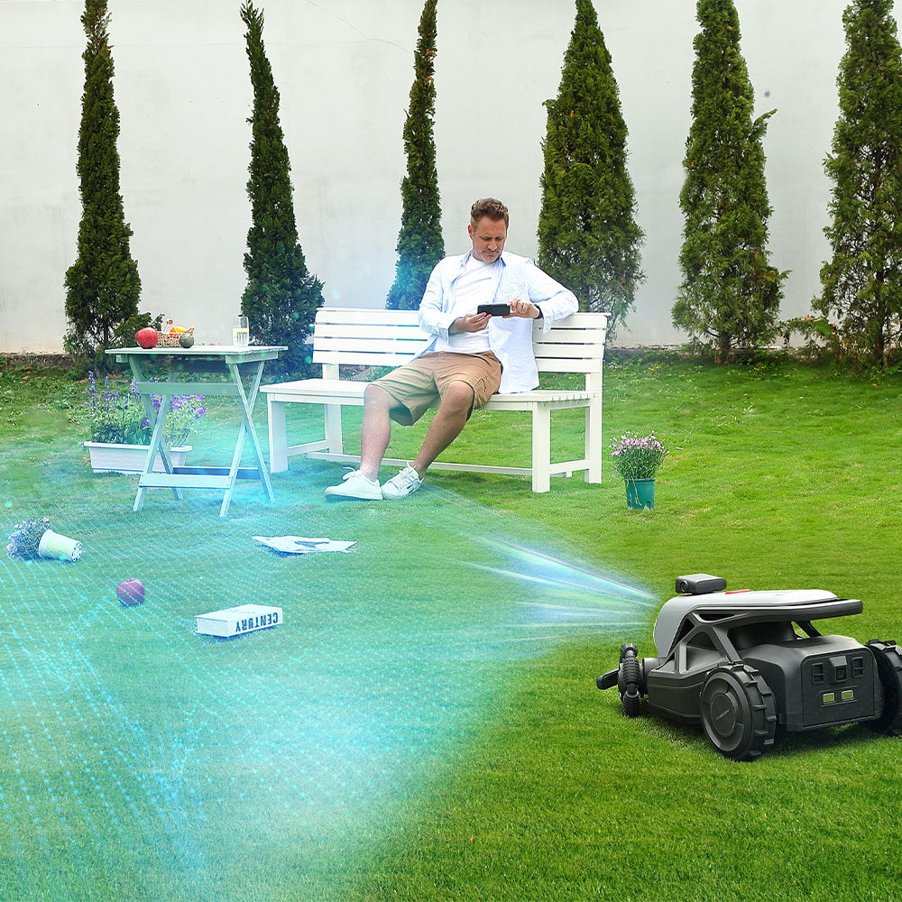AIRSEEKERS TRON – Smart Robotic Lawn Mower with 300° Vision