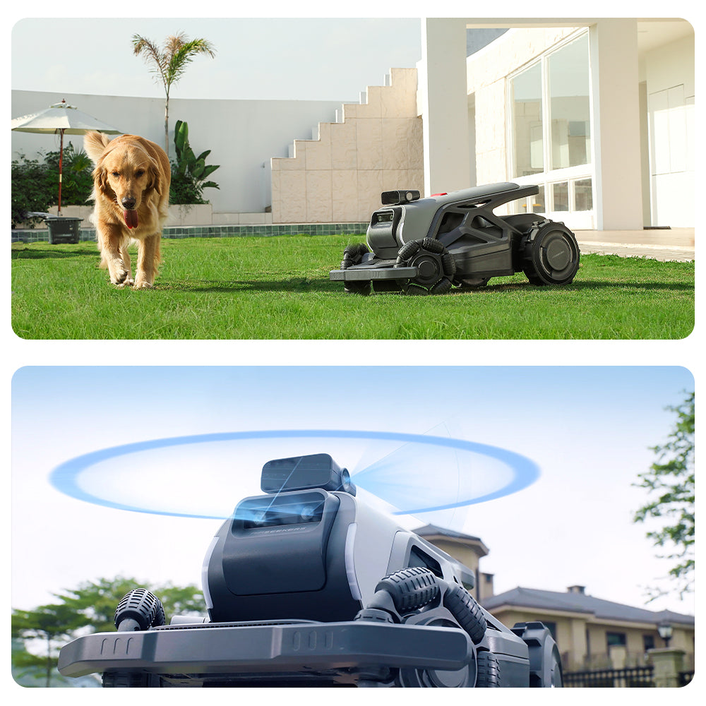 AIRSEEKERS TRON – Smart Robotic Lawn Mower with 300° Vision