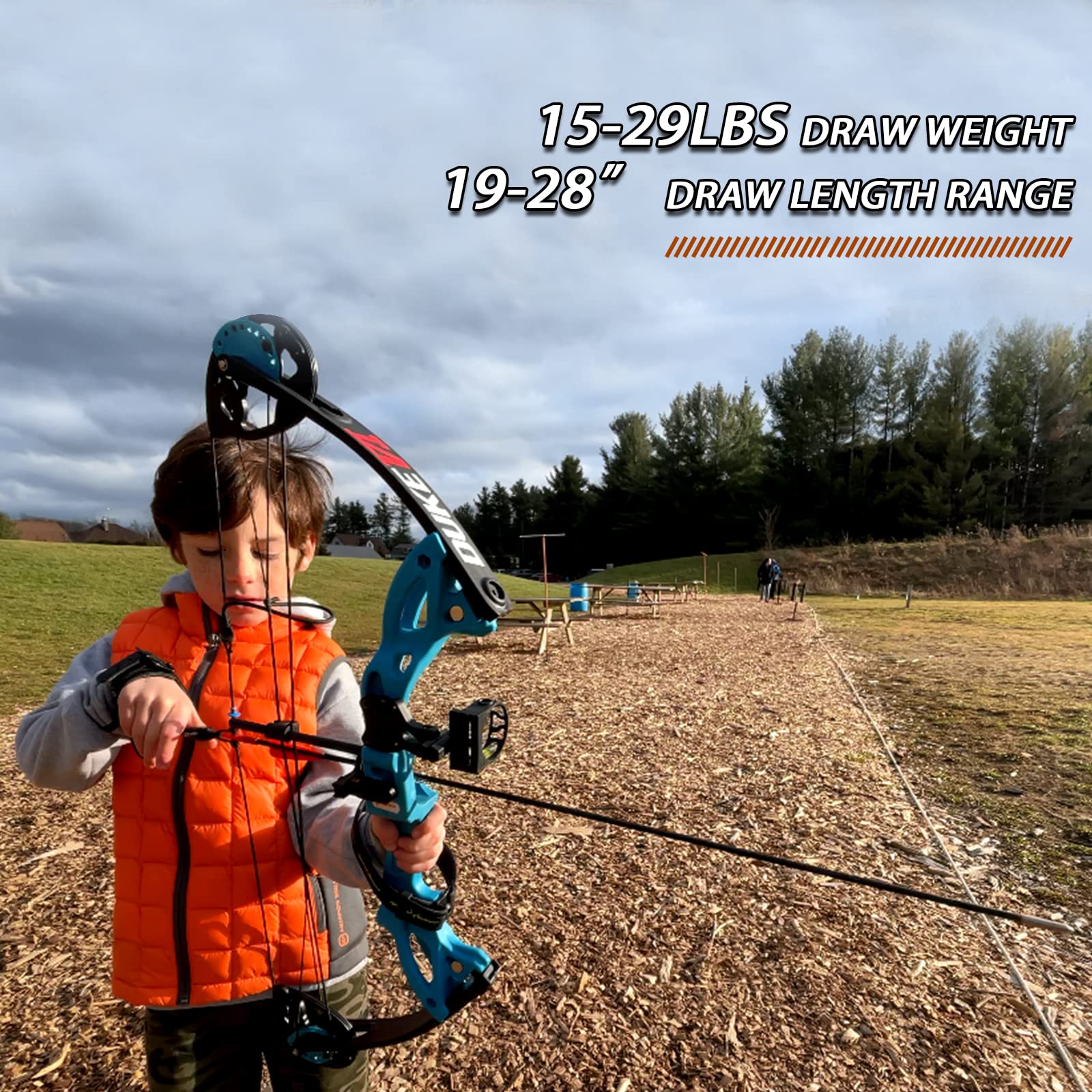 Compound Bow And Archery Sets - Right Hand Archery Compound Bows 15-29 Lbs Draw Weight Adjustable For Youth And Beginners, Hunting Bow Kit For Beginner