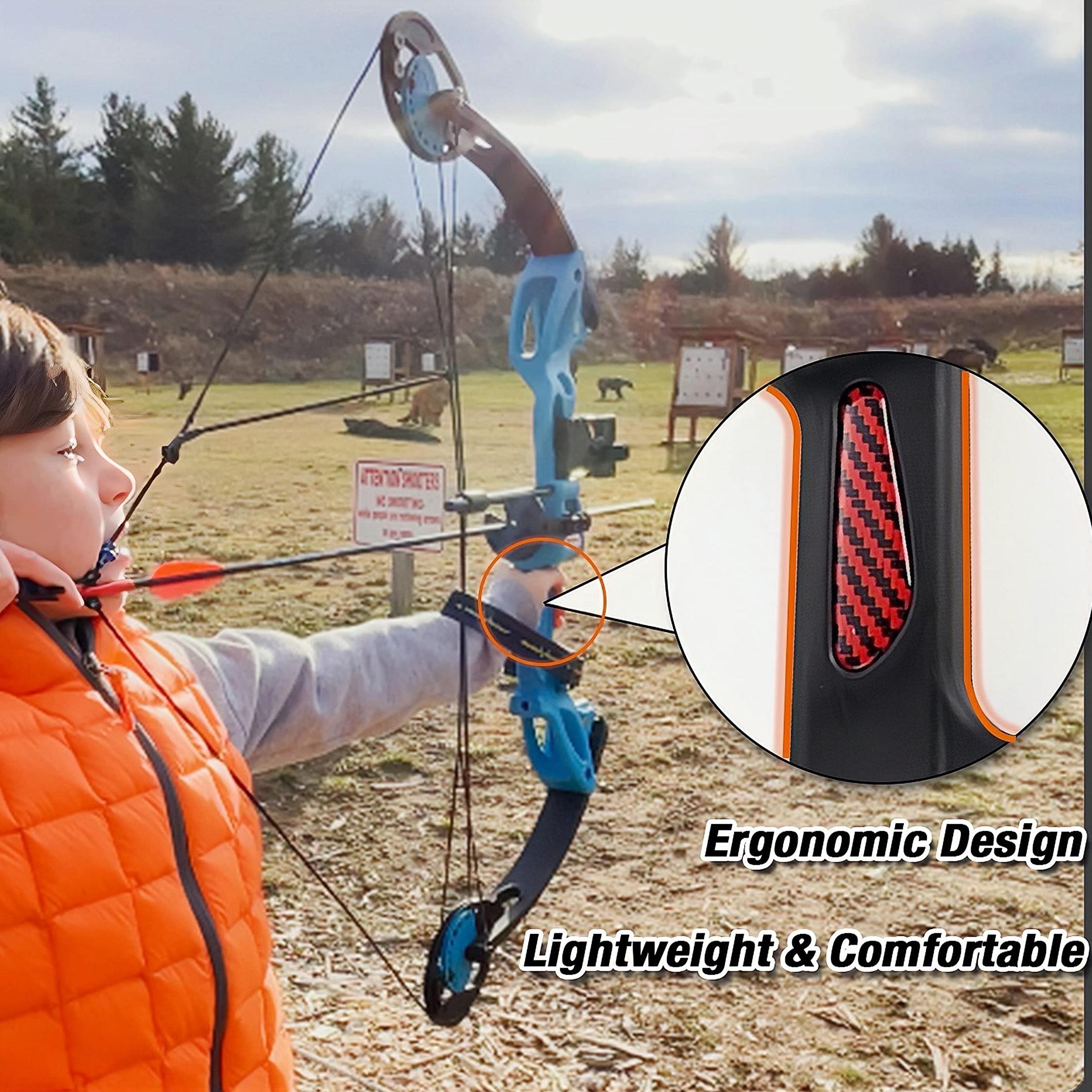 Compound Bow And Archery Sets - Right Hand Archery Compound Bows 15-29 Lbs Draw Weight Adjustable For Youth And Beginners, Hunting Bow Kit For Beginner