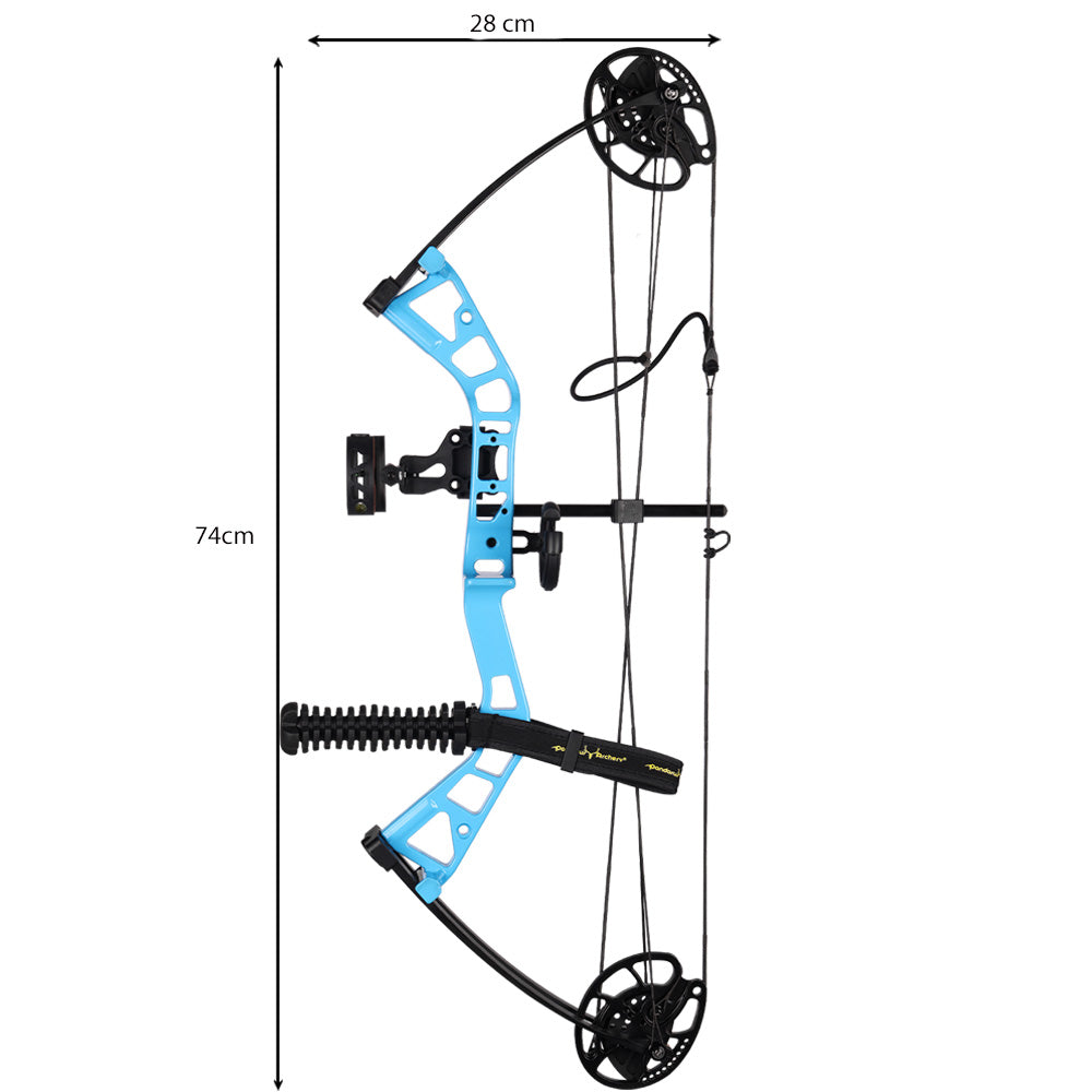 Youth Compound Bow And Arrow Set 10-40lbs For Kids, Women And Beginners, Draw Length 16"-28", 290fps, Fully Adjustable, Bow Only 1.95lbs, Lightweight Design