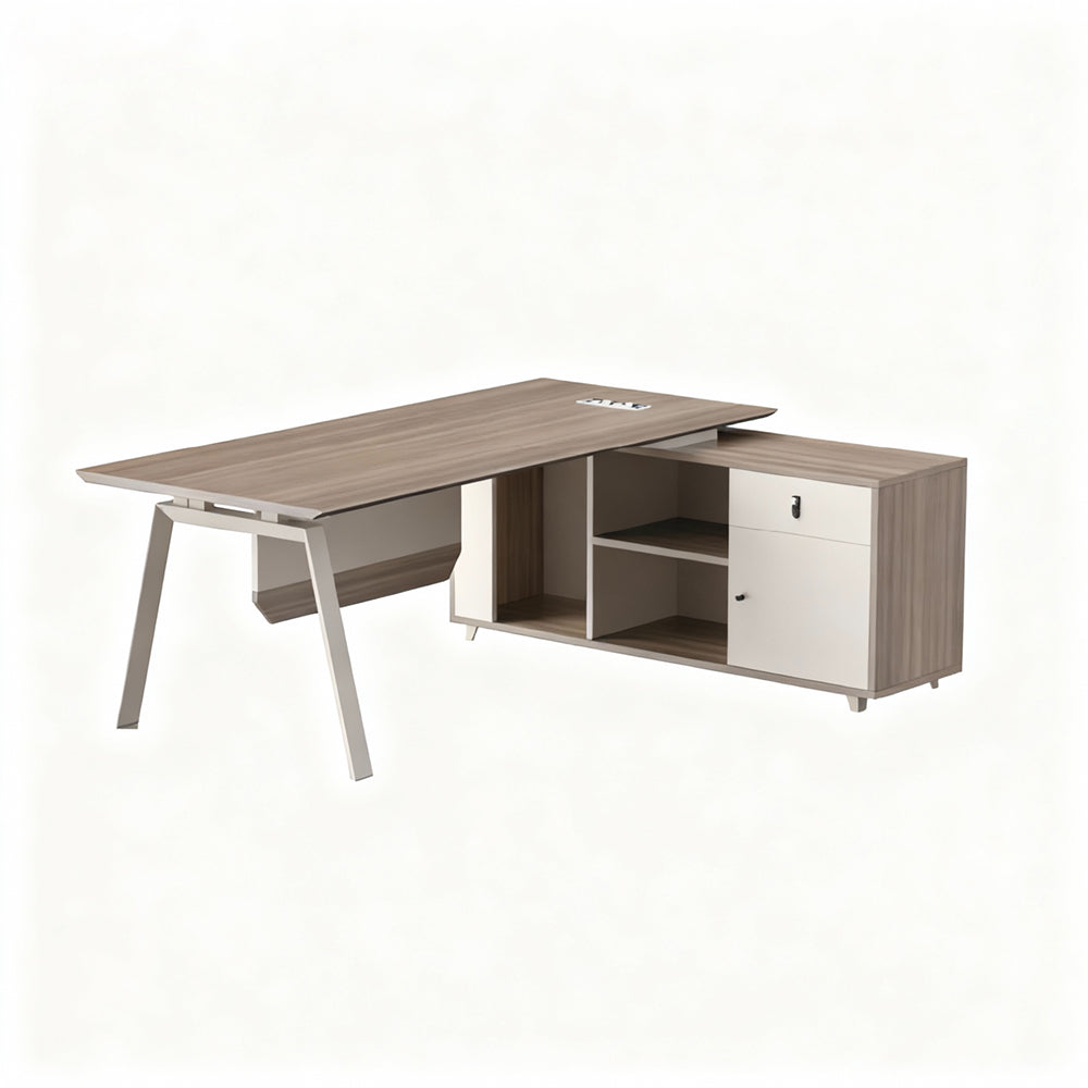 1.8m Manager Desk - Saves Space Without Compromise, The Practical Choice for Your Private Office.
