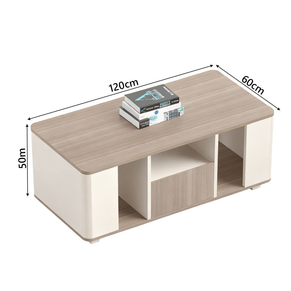 Compact Size, Big Impact. 1.2m Panel Office Tea Table - Your Work Companion by the Sofa, Perfect for Work & Relax.