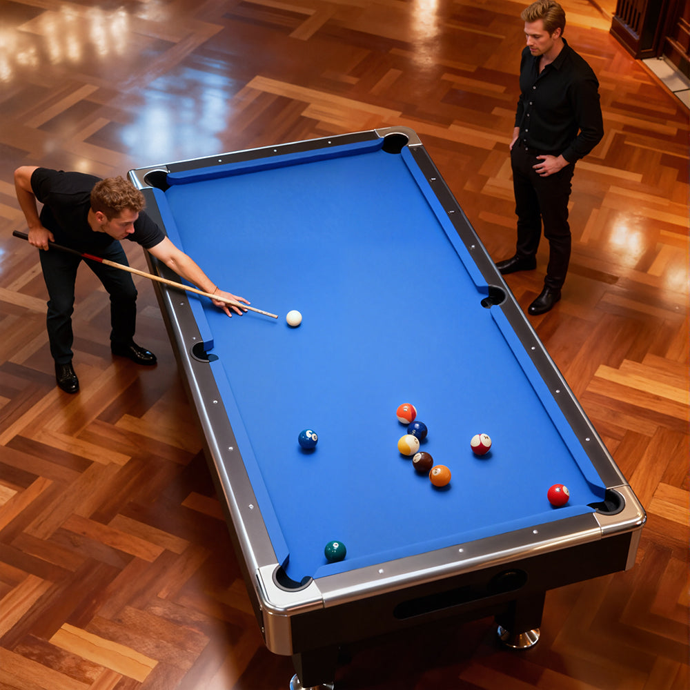 8Ft billiard table,Velvet tablecloth,with accessories