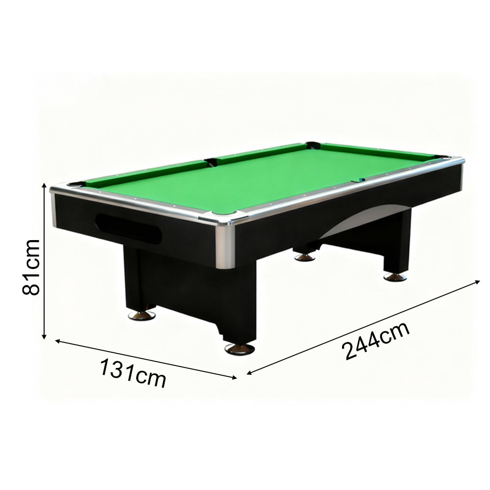 8Ft billiard table,Velvet tablecloth,with accessories