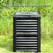 Modern Outdoor Compost Bin – Durable Plastic Weatherproof Composter for Efficient Garden Waste Recyc