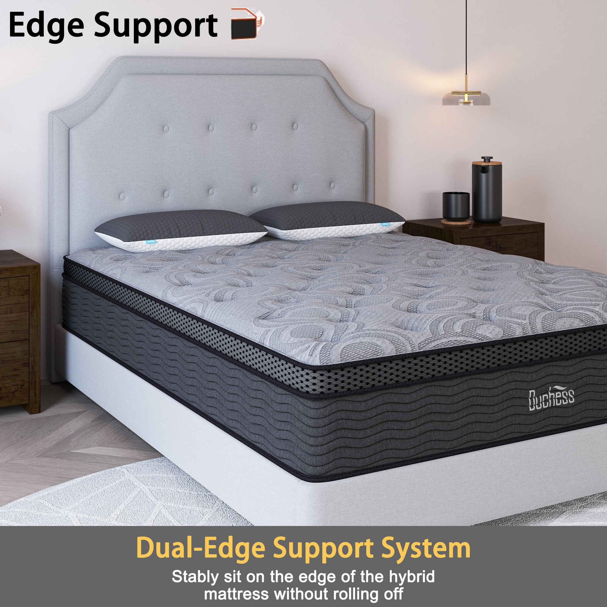 Duchess Pocket Spring Mattress Medium Firm Foam Queen Double King Single Bed