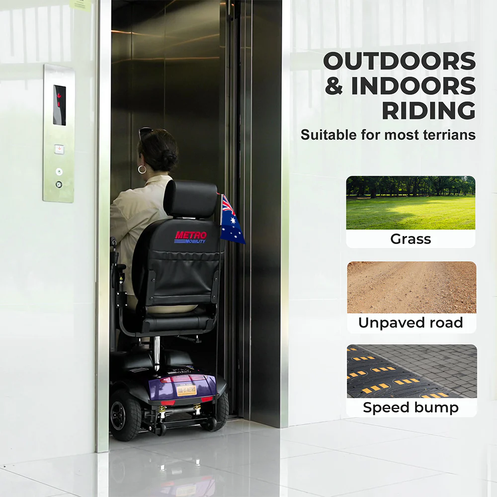 METRO MOBILITY Foldable 300W 24V 20Ah Electric Mobility Scooter