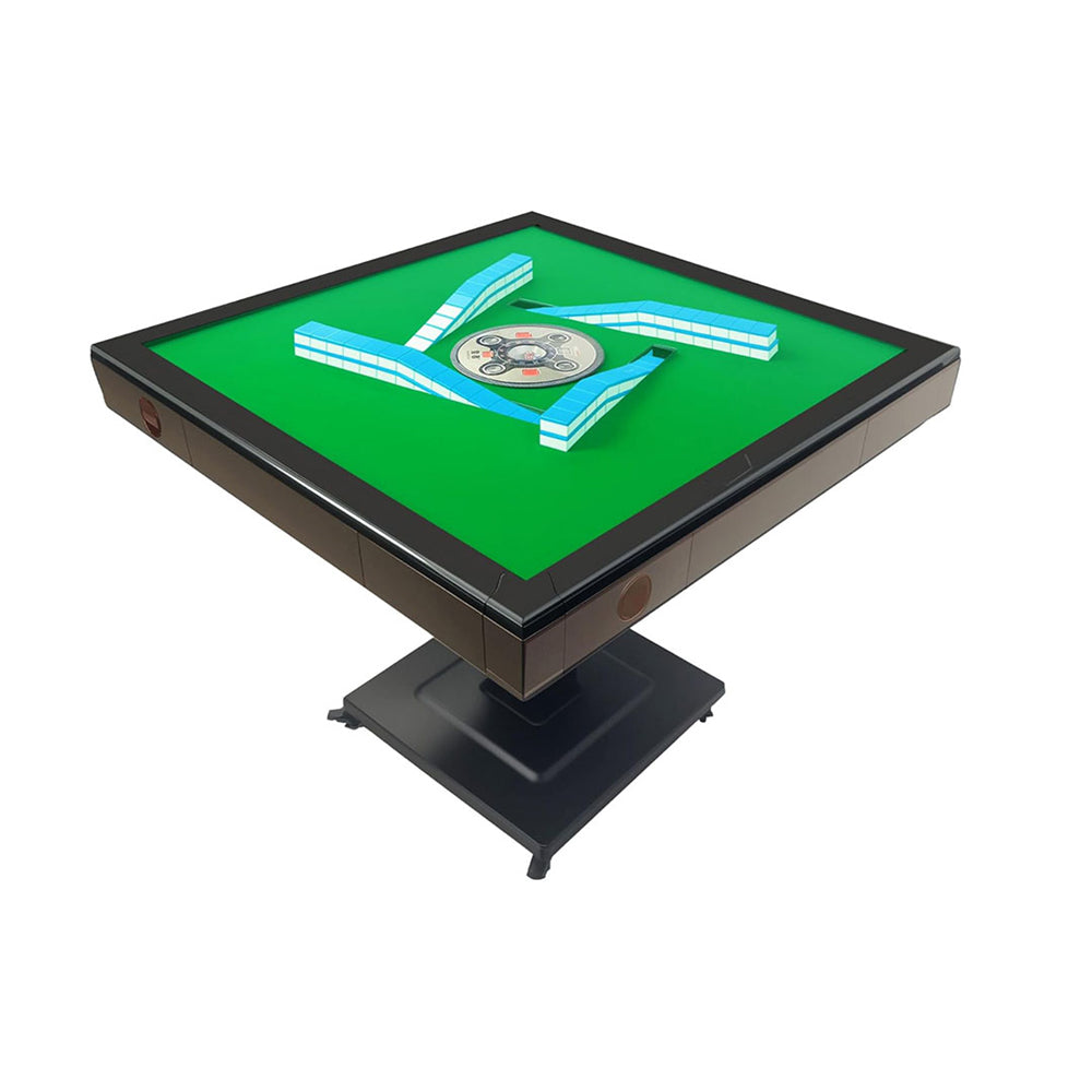Automatic Mahjong Table 42mm, 144 Mahjong Tiles {Green Blue}, USB Charging. Silent Shuffling, Easy Installation