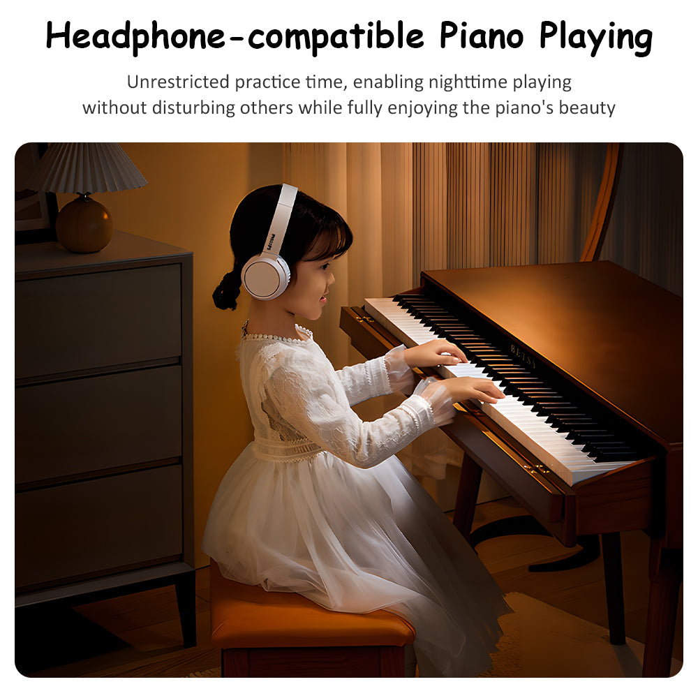 Betsy Solid Wood Cabinet 88 Key Full Size Weighted Digital Piano With Bench