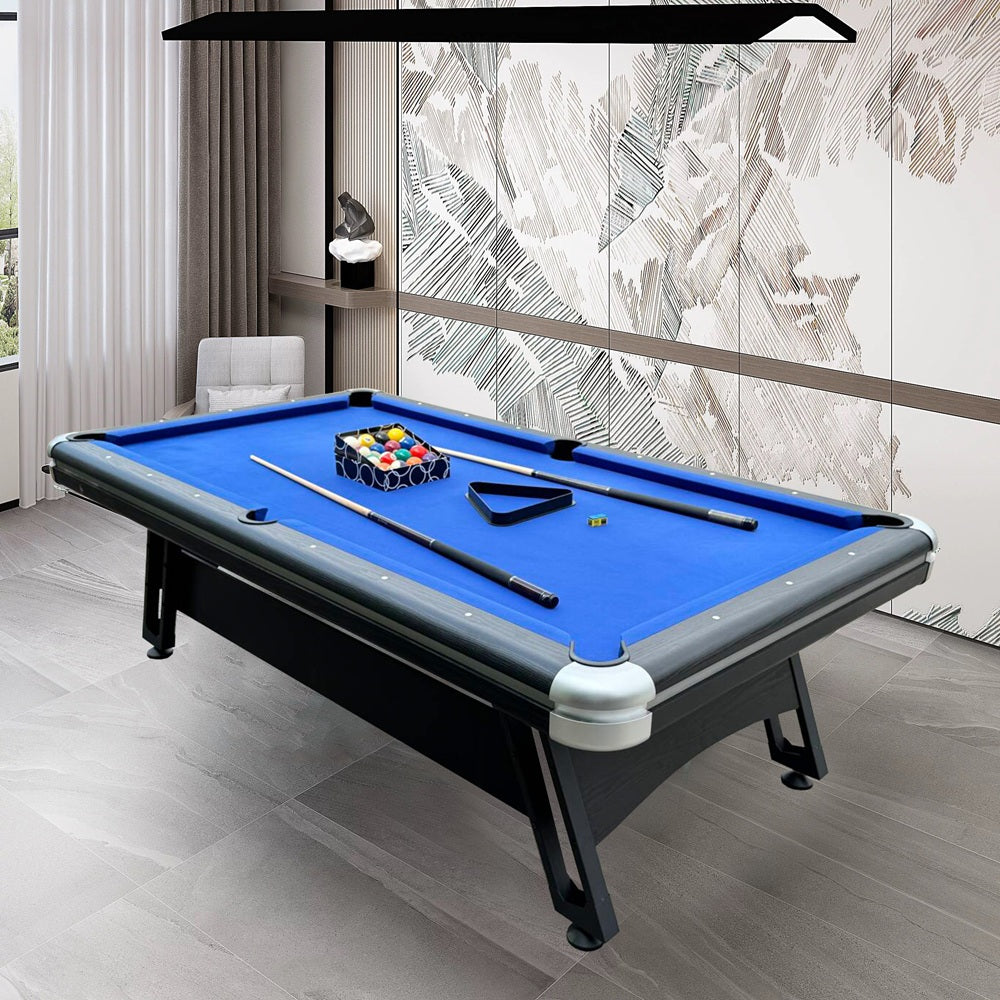 7FT Metal Support Legs Billiard Pool Table  With Full Accessories