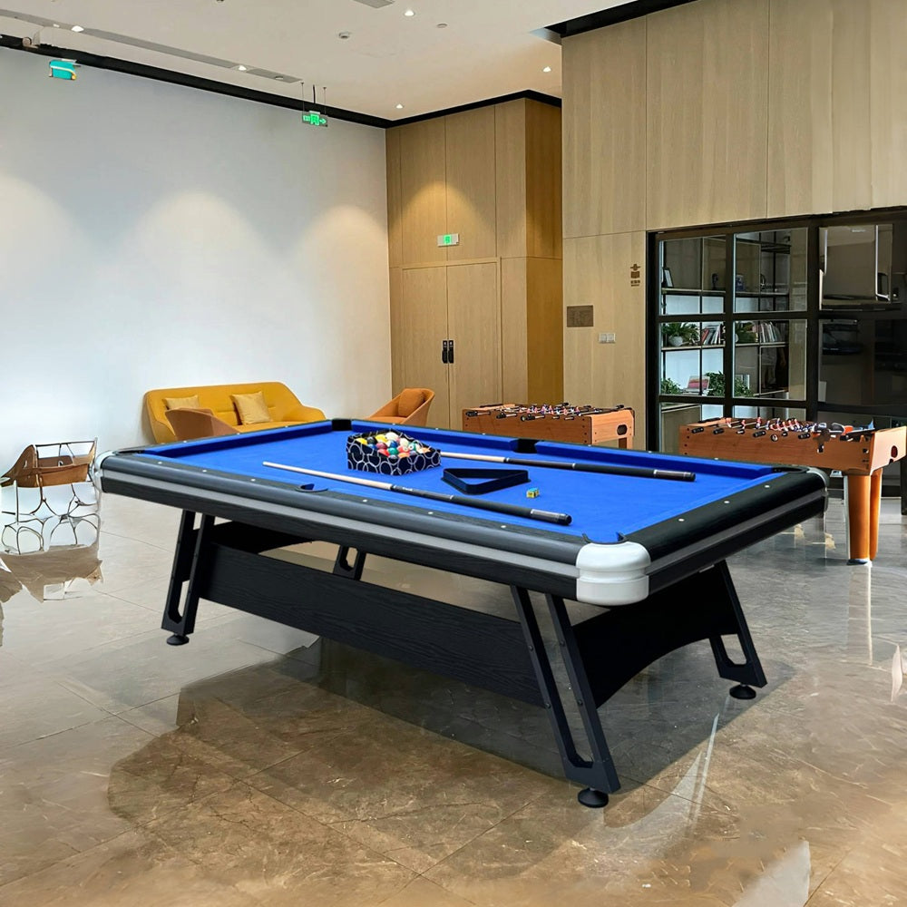 7FT Metal Support Legs Billiard Pool Table  With Full Accessories