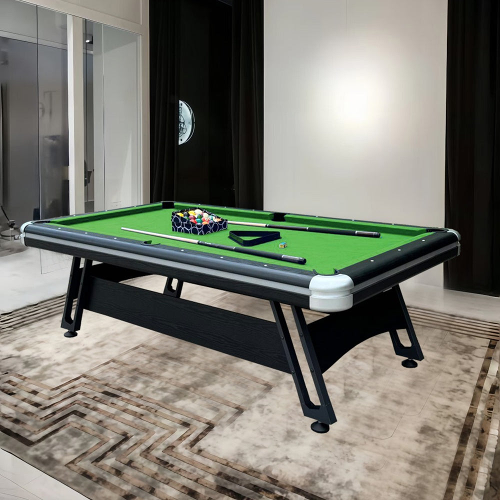 7FT Metal Support Legs Billiard Pool Table  With Full Accessories