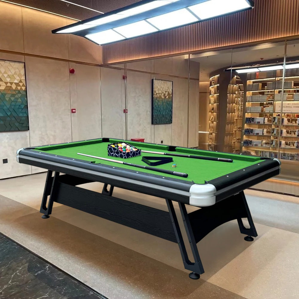 7FT Metal Support Legs Billiard Pool Table  With Full Accessories