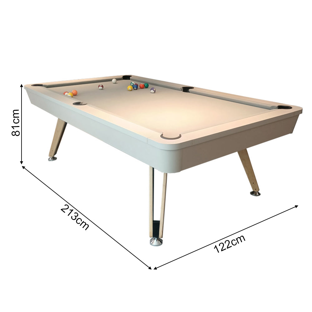 7FT Solid Wood Legs Billiard Pool Table  With Full Accessories