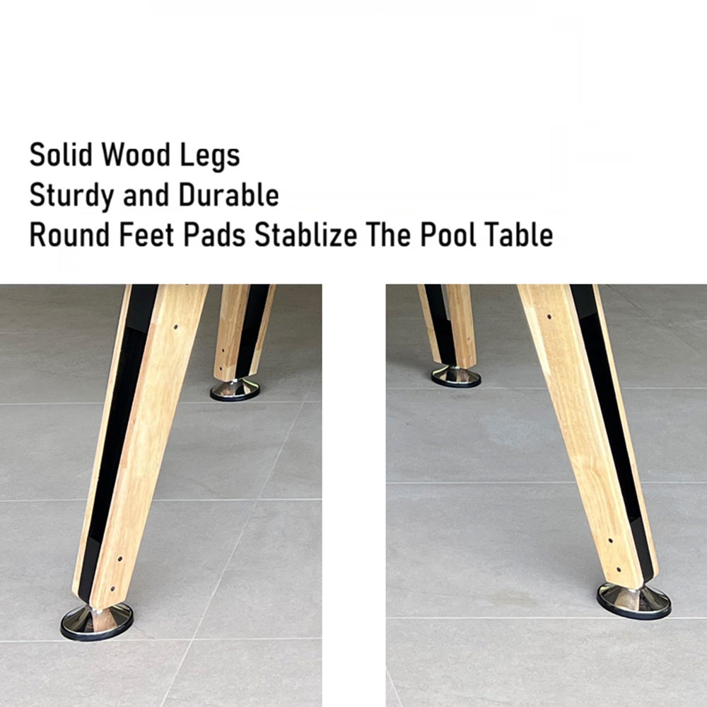 7FT Solid Wood Legs Billiard Pool Table  With Full Accessories