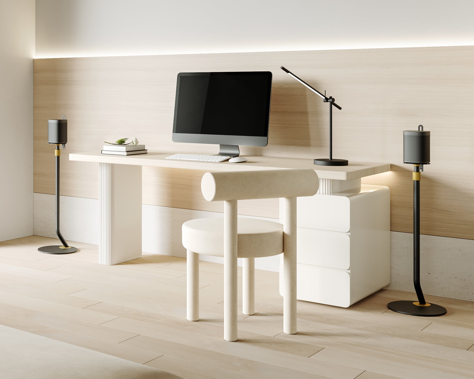 FITUEYES Modern Minimalist Speaker Stand (1 Pair)