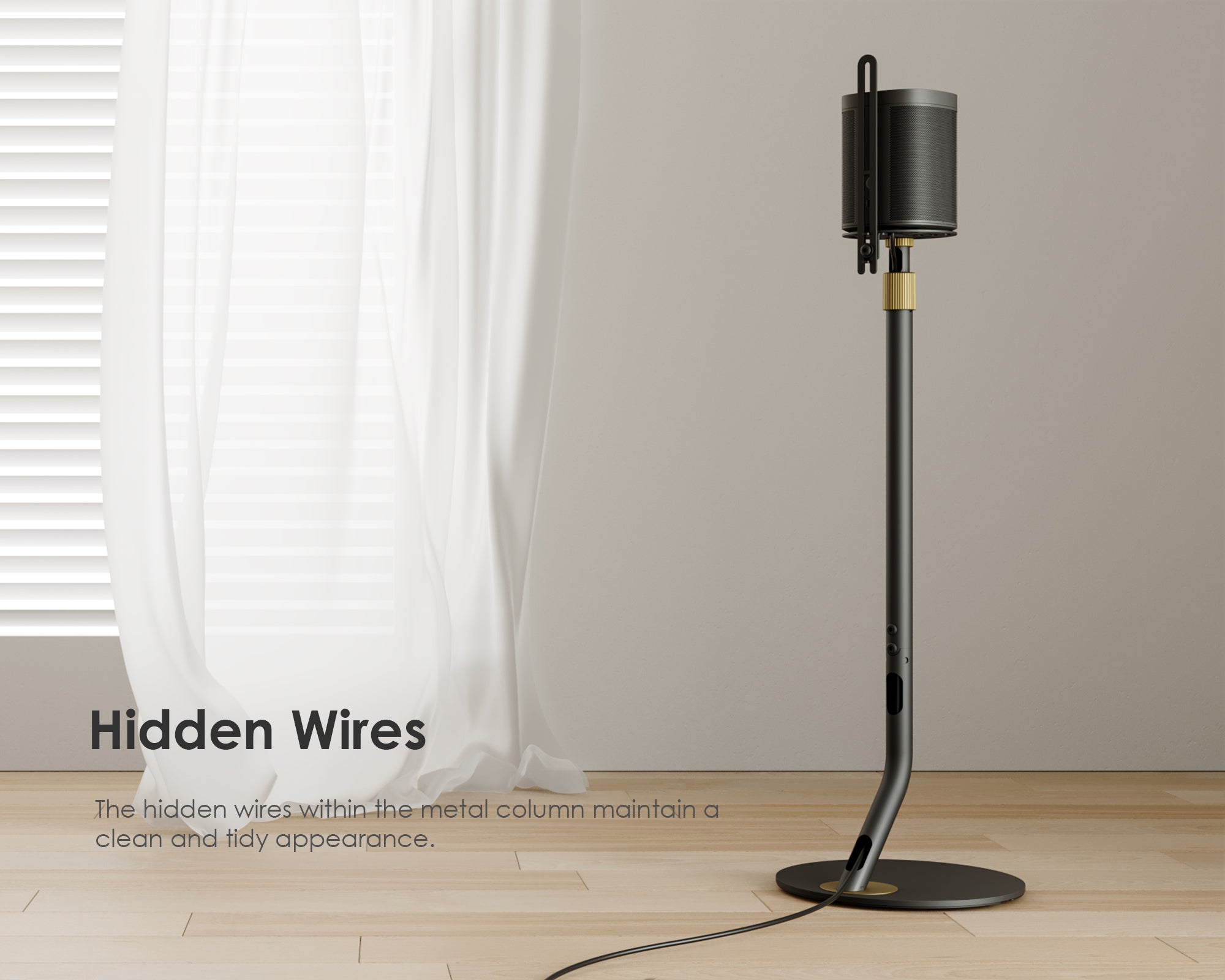 FITUEYES Modern Minimalist Speaker Stand (1 Pair)