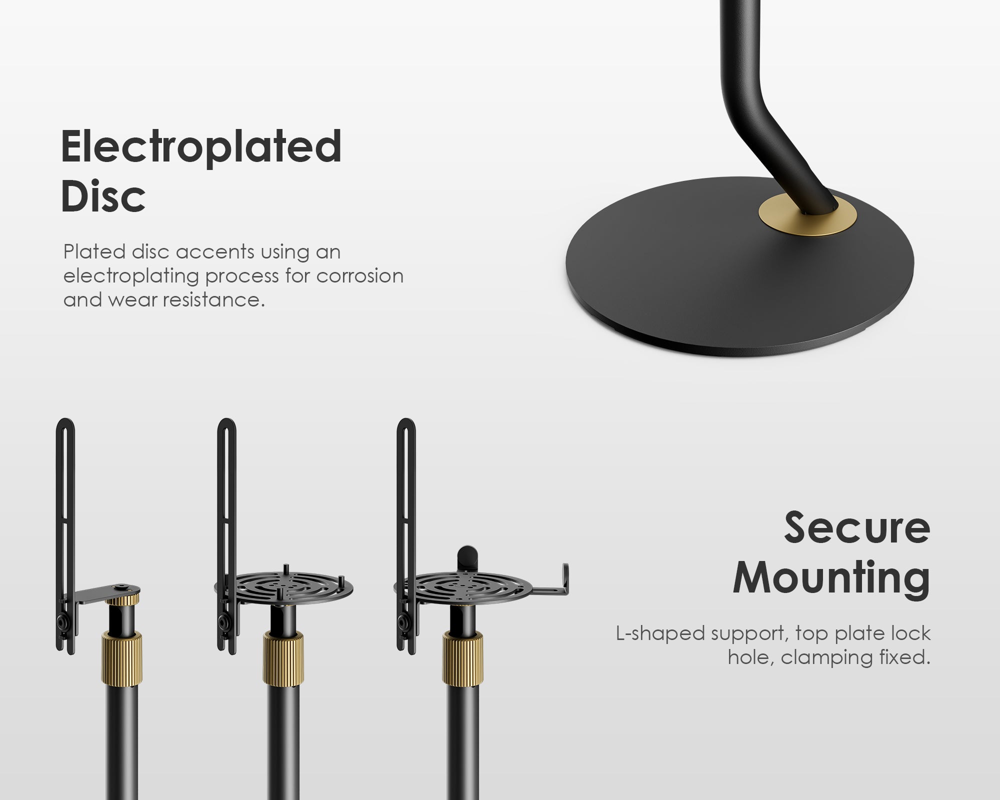 FITUEYES Modern Minimalist Speaker Stand (1 Pair)