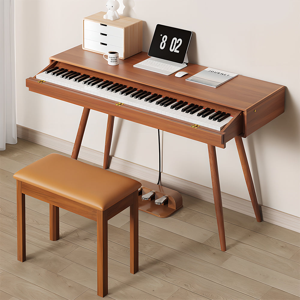 Betsy 88 Key Full Size Weighted 2 in 1 Digital Piano Dress Table With Bench