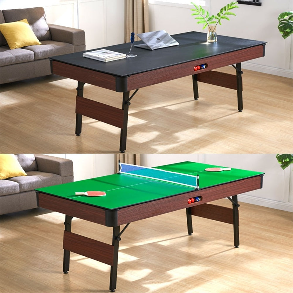 6FT 3 in 1 Foldable Mutifunction Billiard Pool Table with Full Accessories